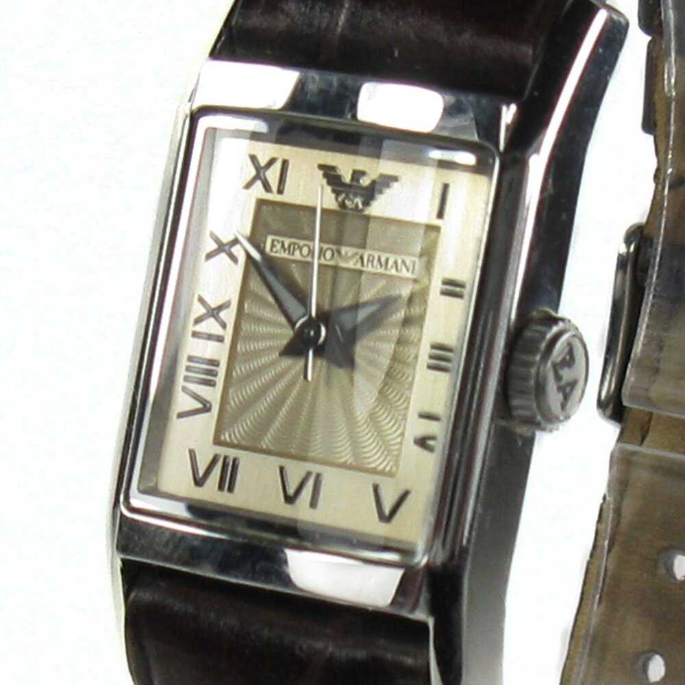 EMPORIO ARMANI women's watch Model AR-0254 Stainless steel - Gold dial - Quartz